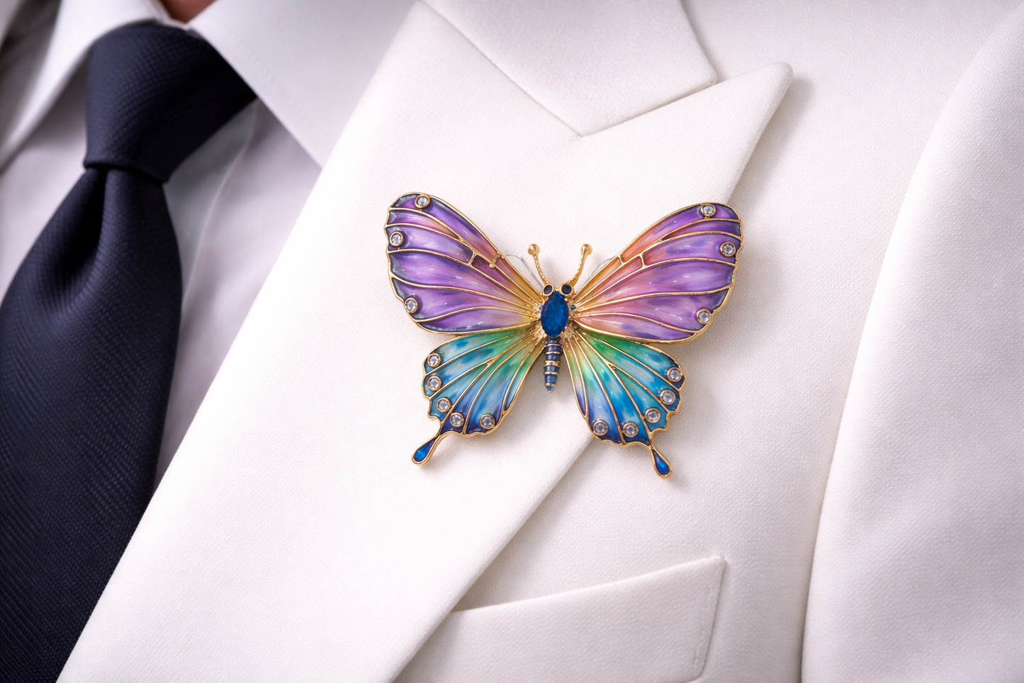 Celestia Prism Butterfly Brooch
