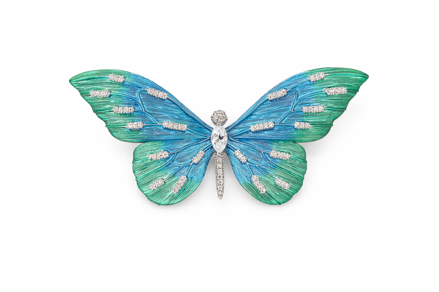 Ocean Whisper Butterfly Brooch