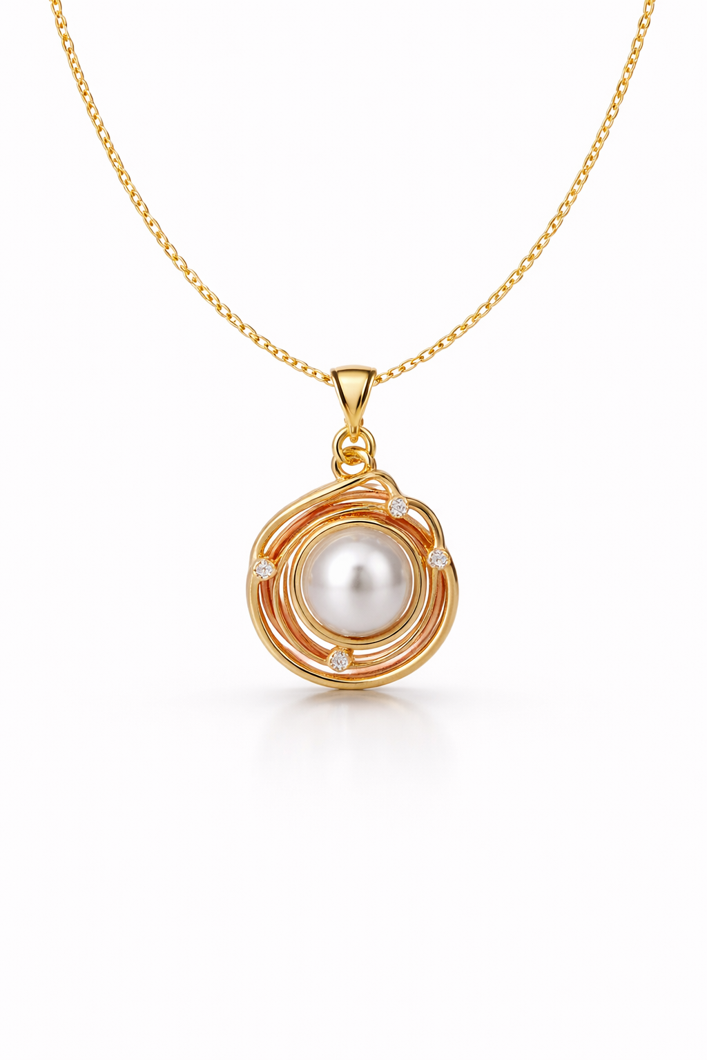 Blush Pearl Orbit Pendant