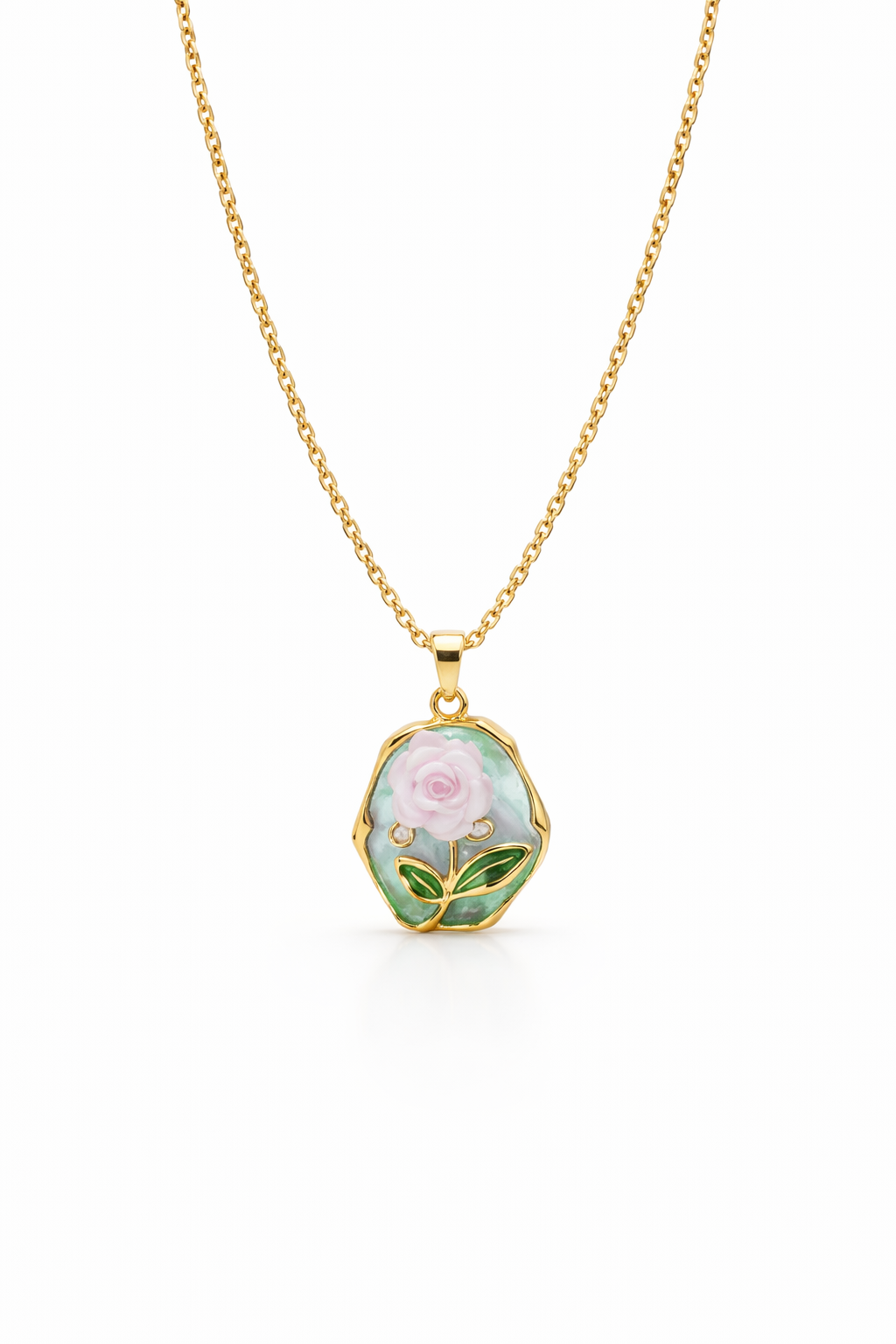 Enchanted Rose Crystal Pendant