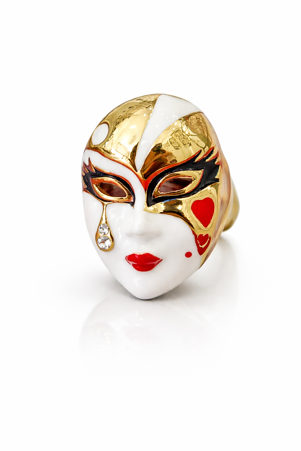 Royal Harlequin Mask Ring