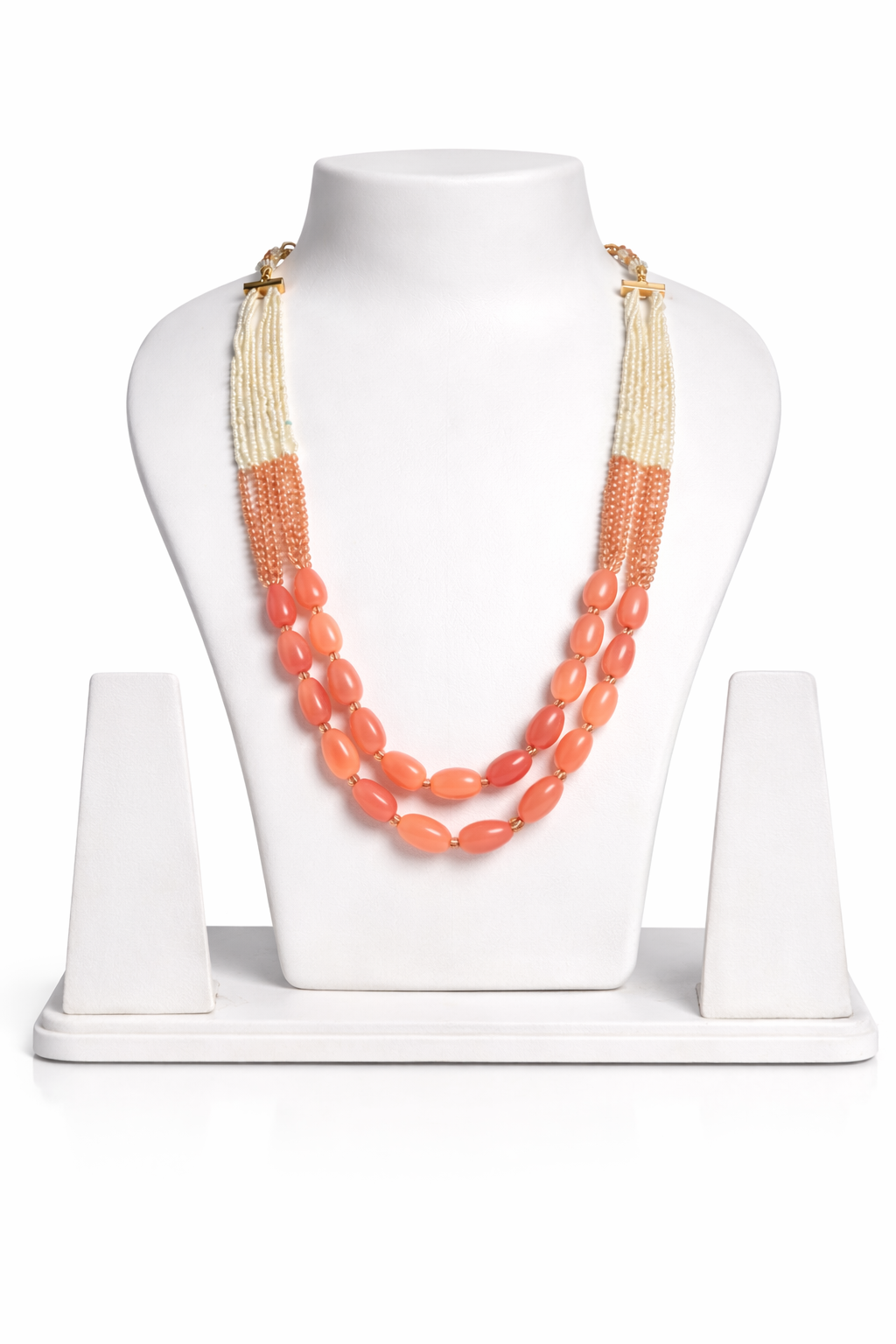 Peach Blossom Layered Mala