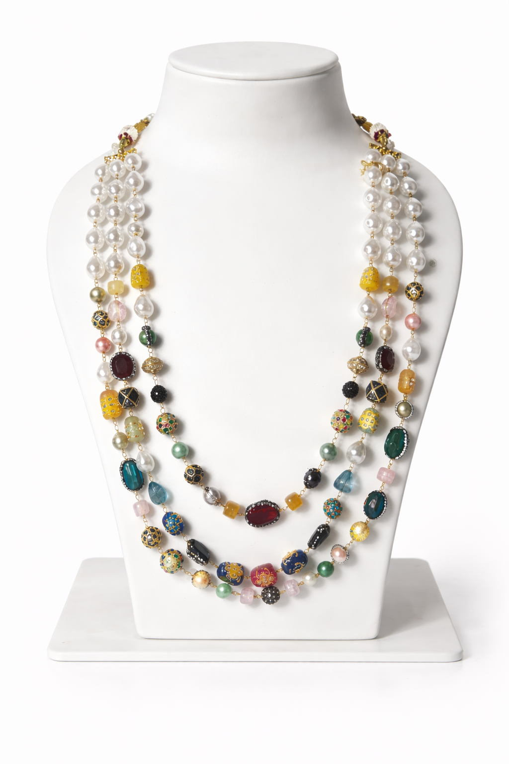 Meher Mosaic Layered Necklace