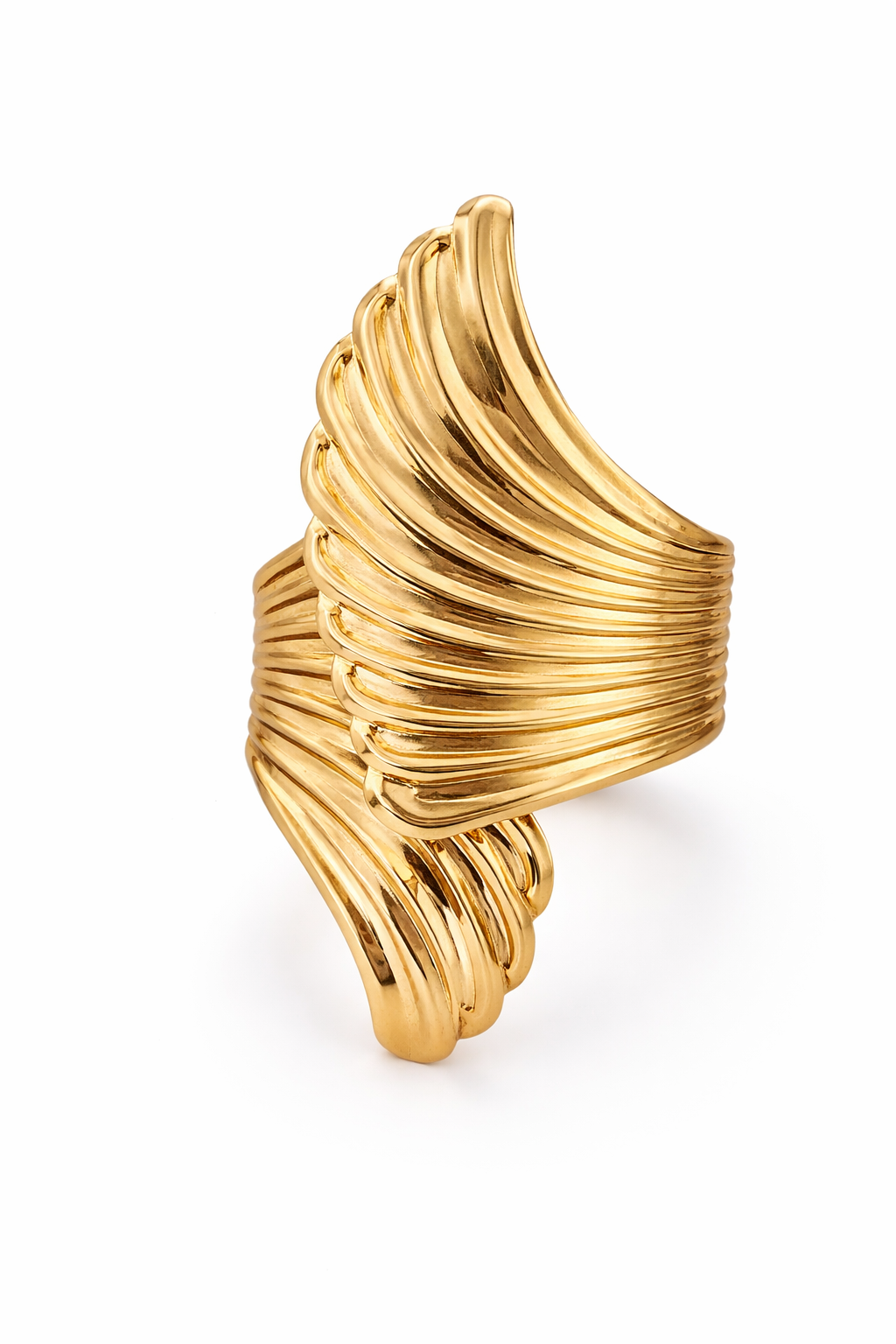 Golden Wing Sculpt Cuff