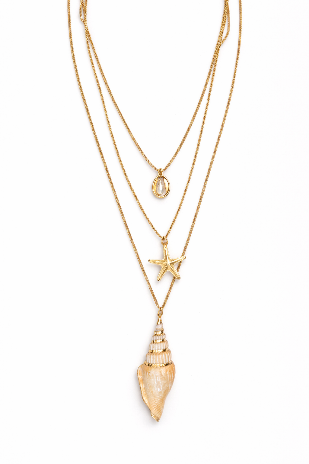 Ocean Charm Layered Necklace