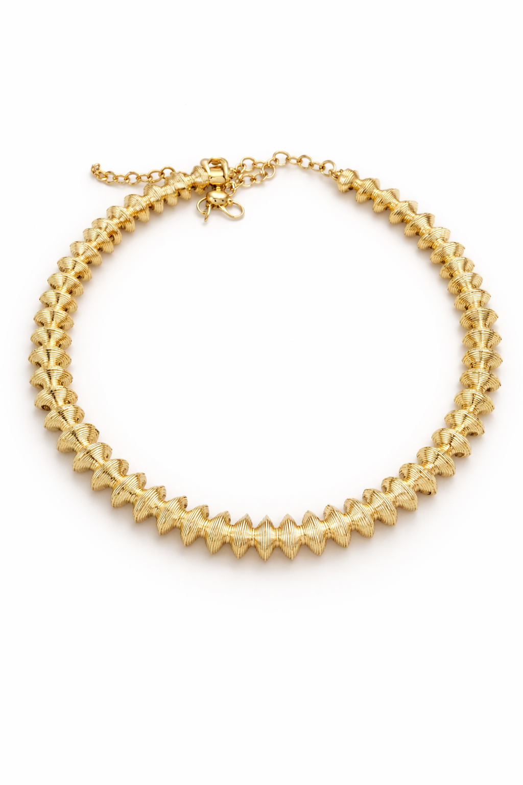 Radiant Wave Gold Necklace