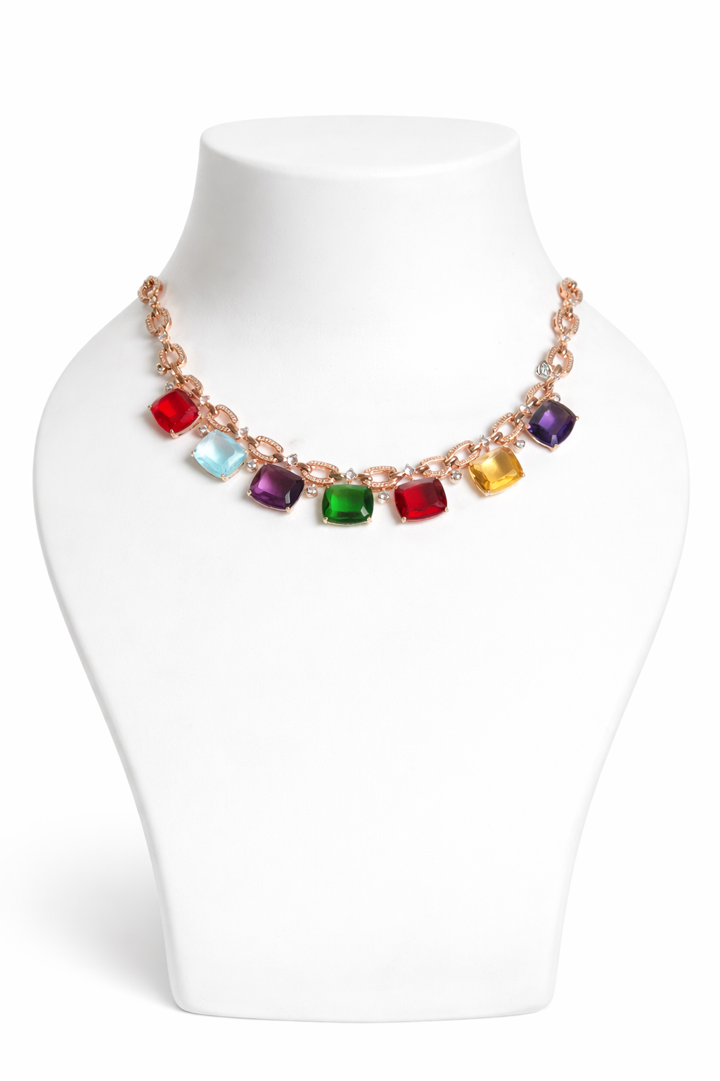 Prismara Multigem Link Necklace