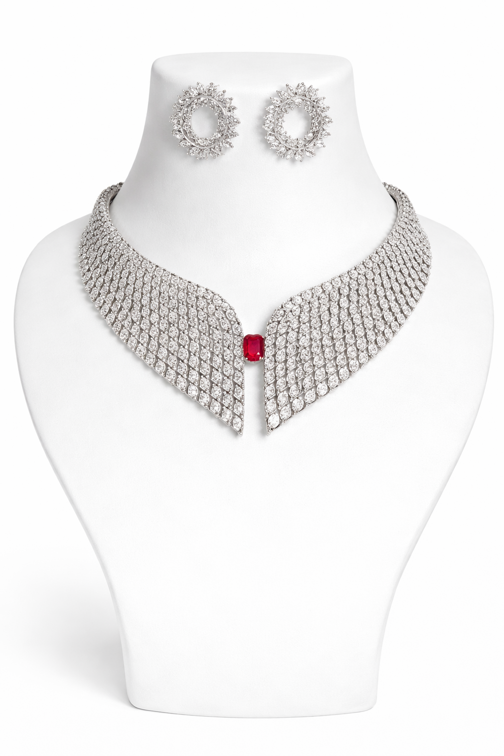 Imperial Ruby Collar Set