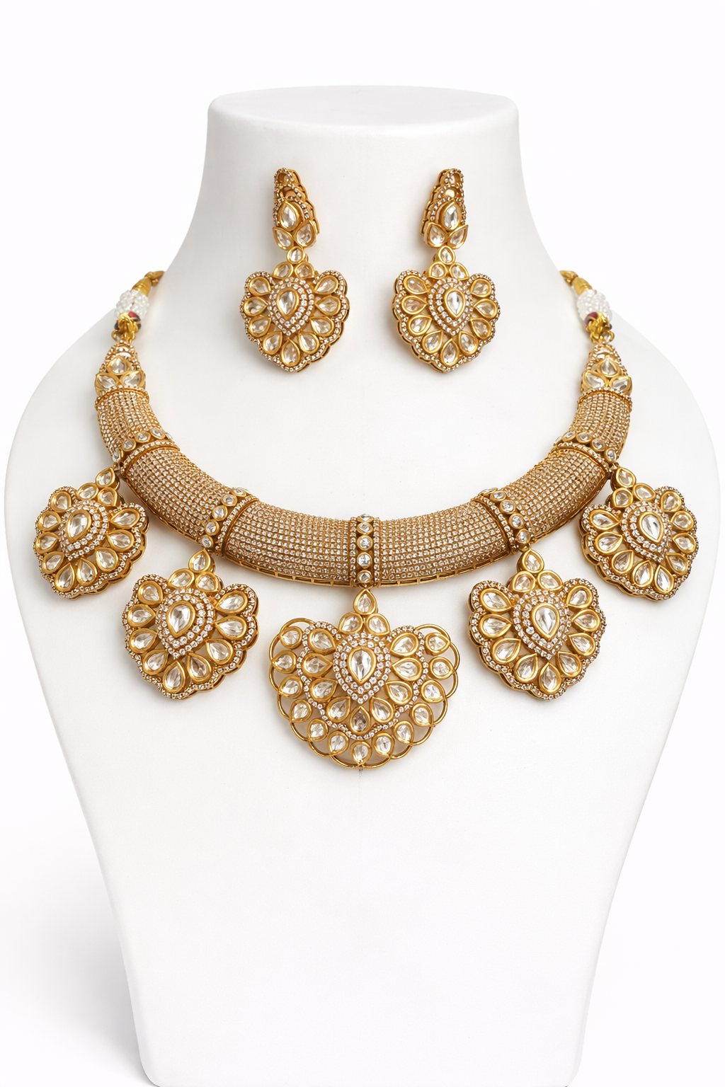 Royal Polki Heart Majesty Set