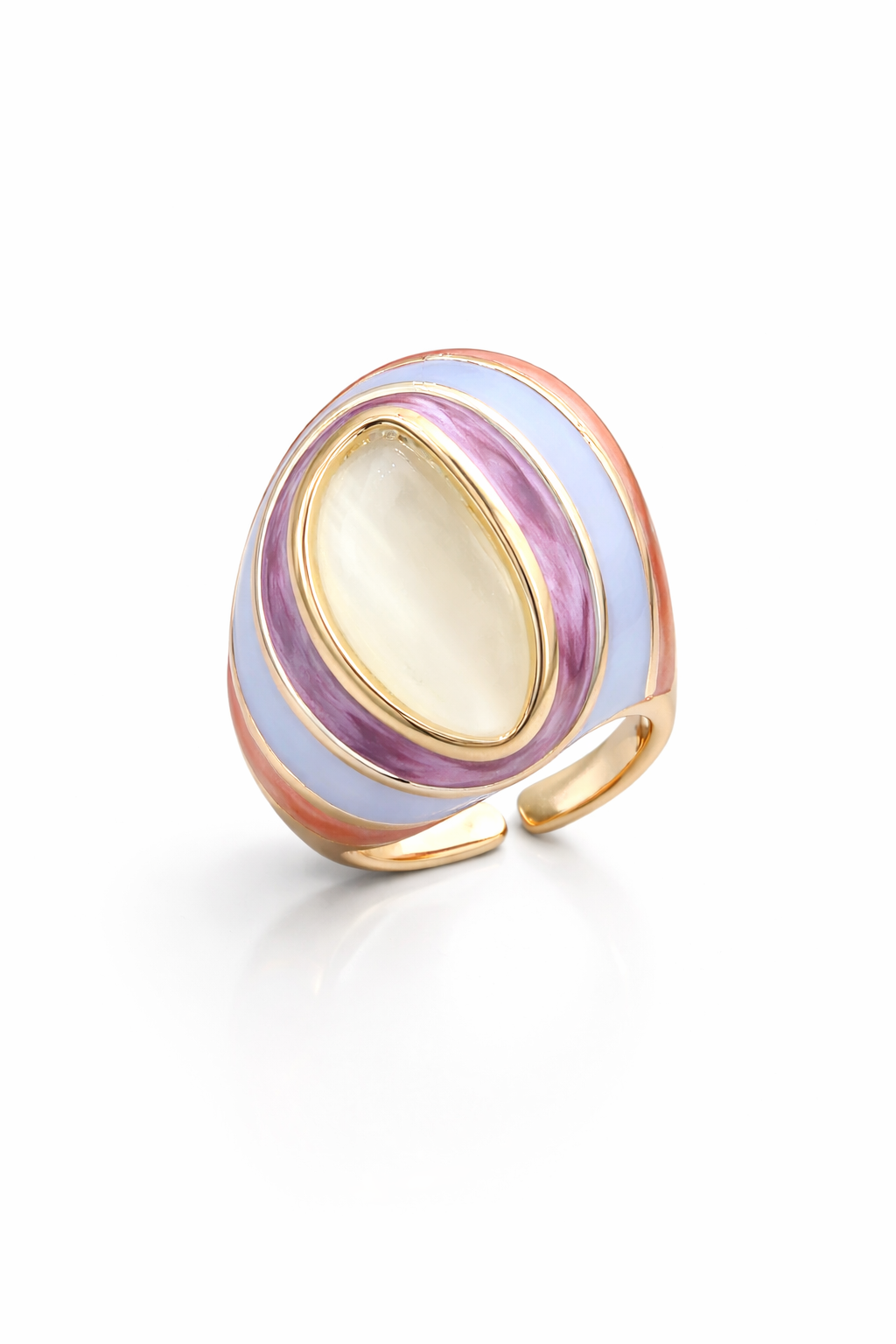 Pastel Aura Statement Ring