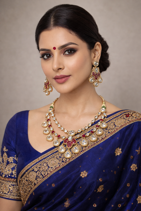 Rani Kundan Petal Necklace