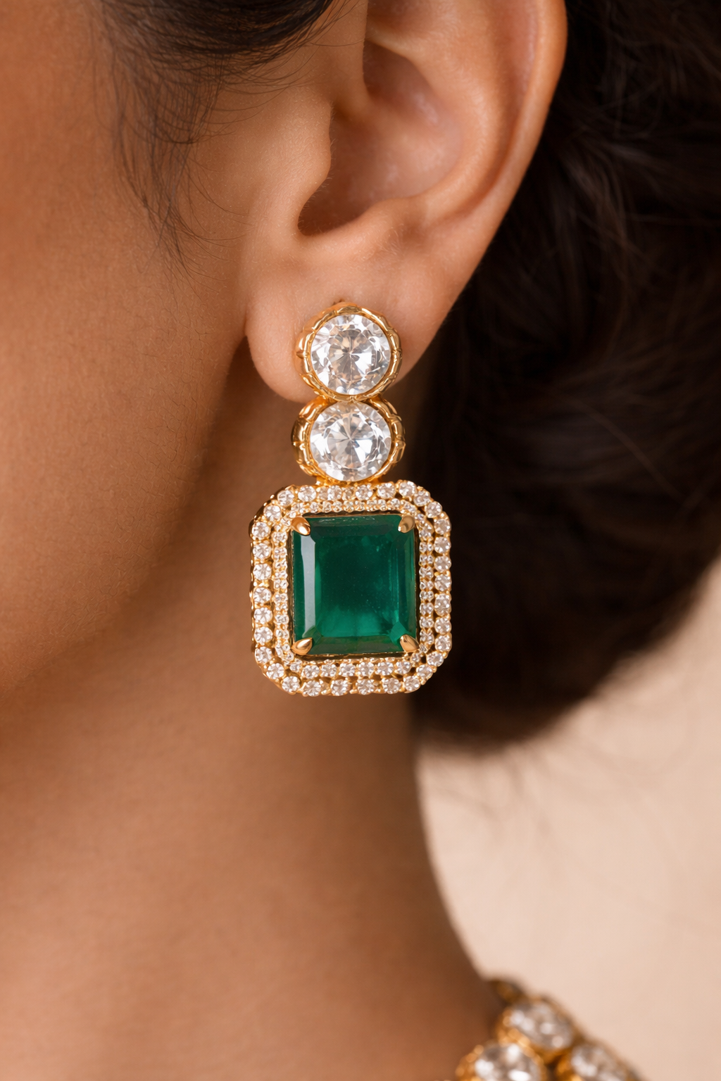 Emerald Regent Necklace Set