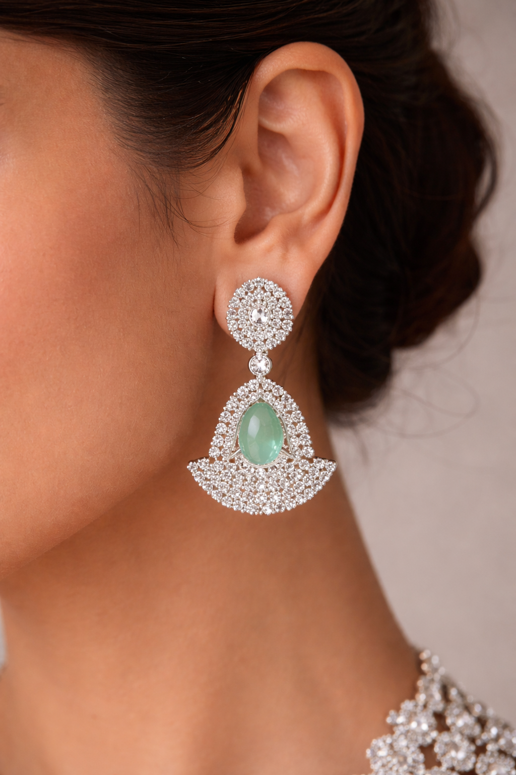Emerald Royale Triple-Layer Necklace Set