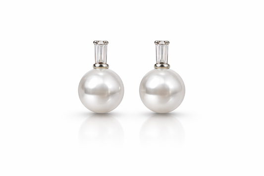 Celestia Pearl Stud Earrings
