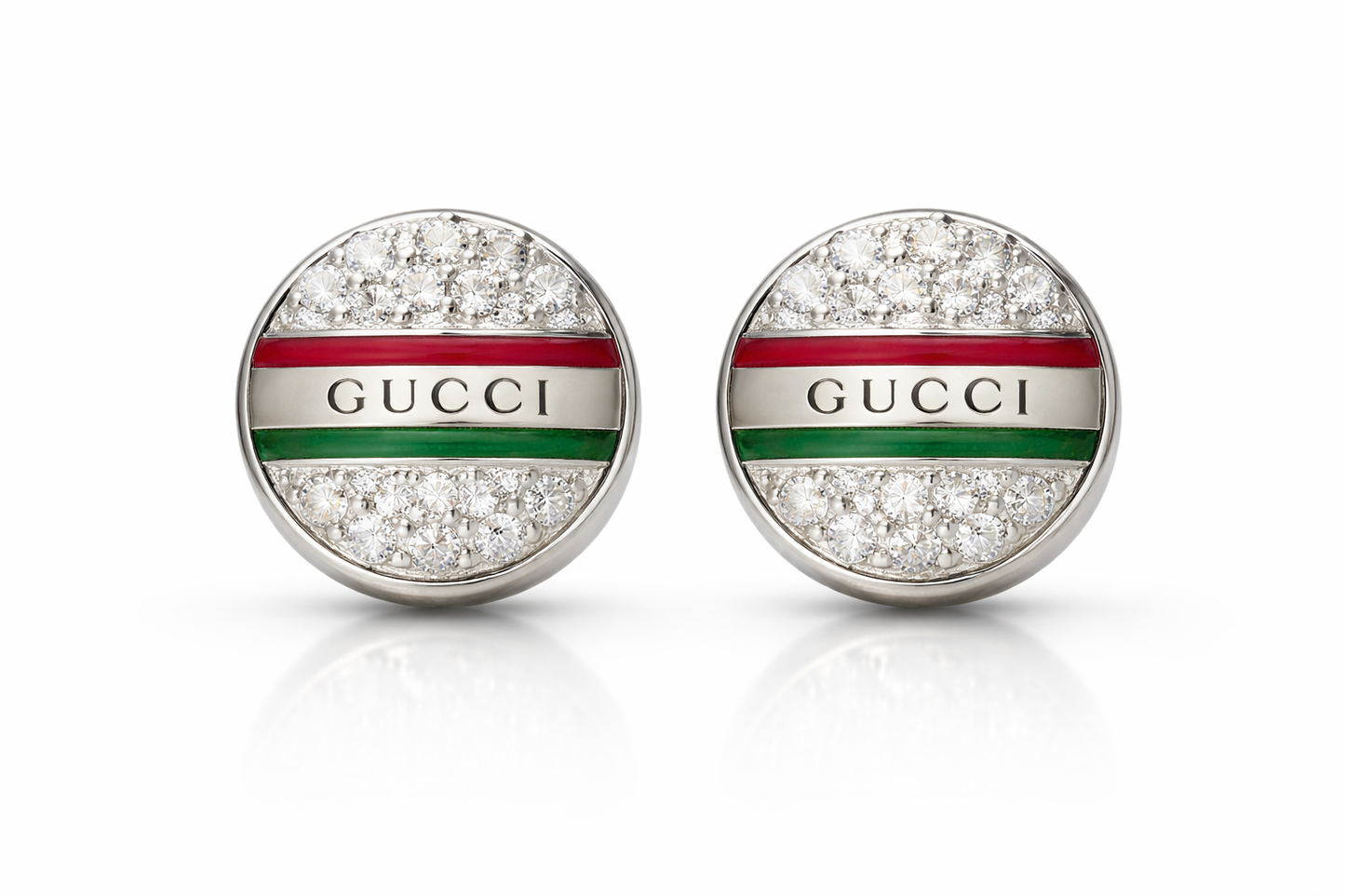 Heritage Stripe Crystal Studs