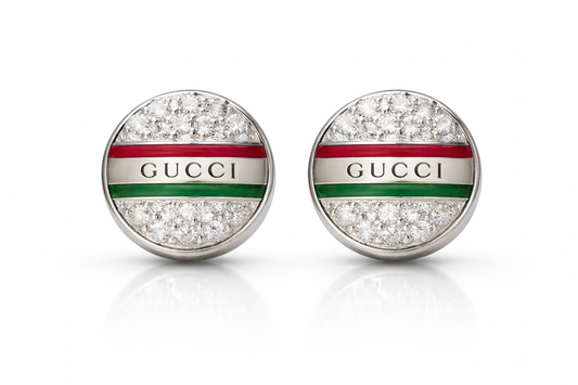 Heritage Stripe Crystal Studs