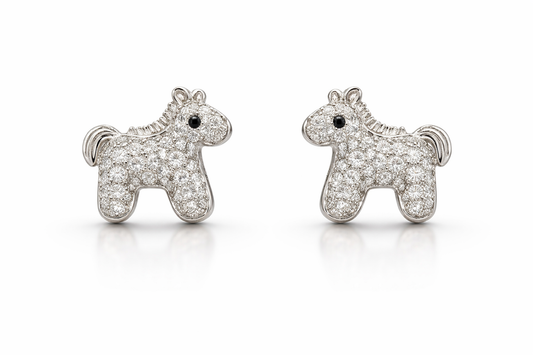 Celeste Pony Diamond Studs
