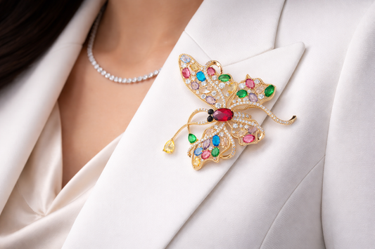 Aurora Monarch Butterfly Brooch