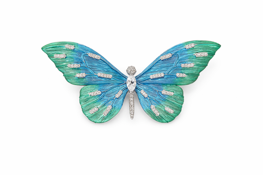 Ocean Whisper Butterfly Brooch