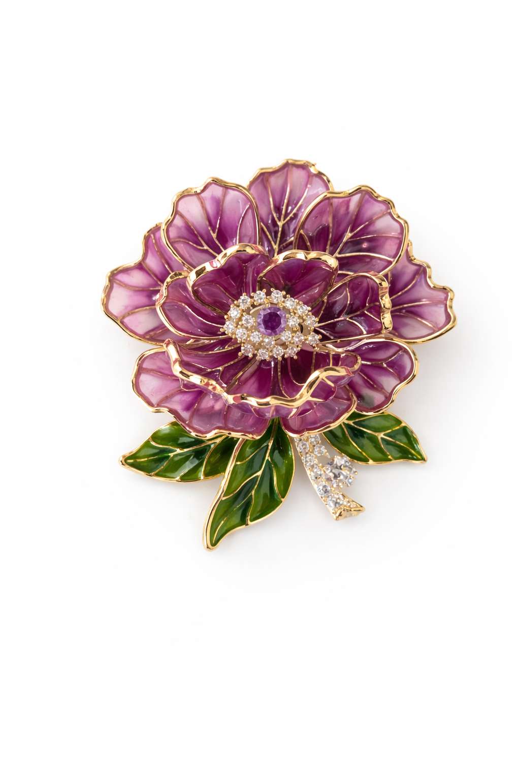 Amethyst Royale Bloom Brooch