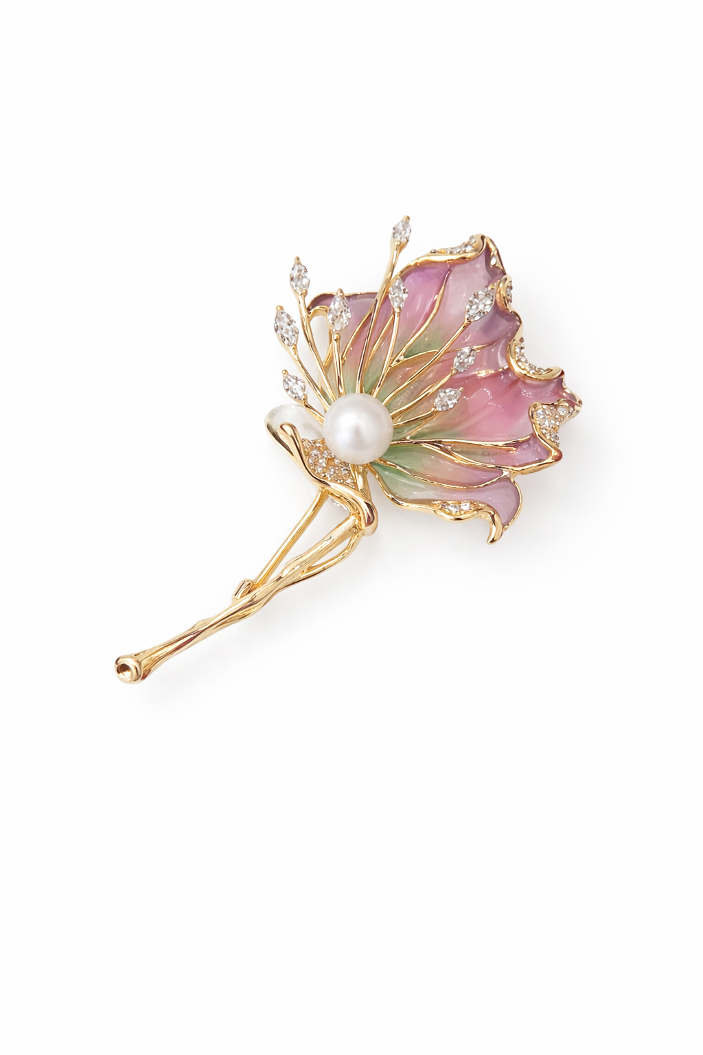 Blush Aurora Pearl Bloom Brooch