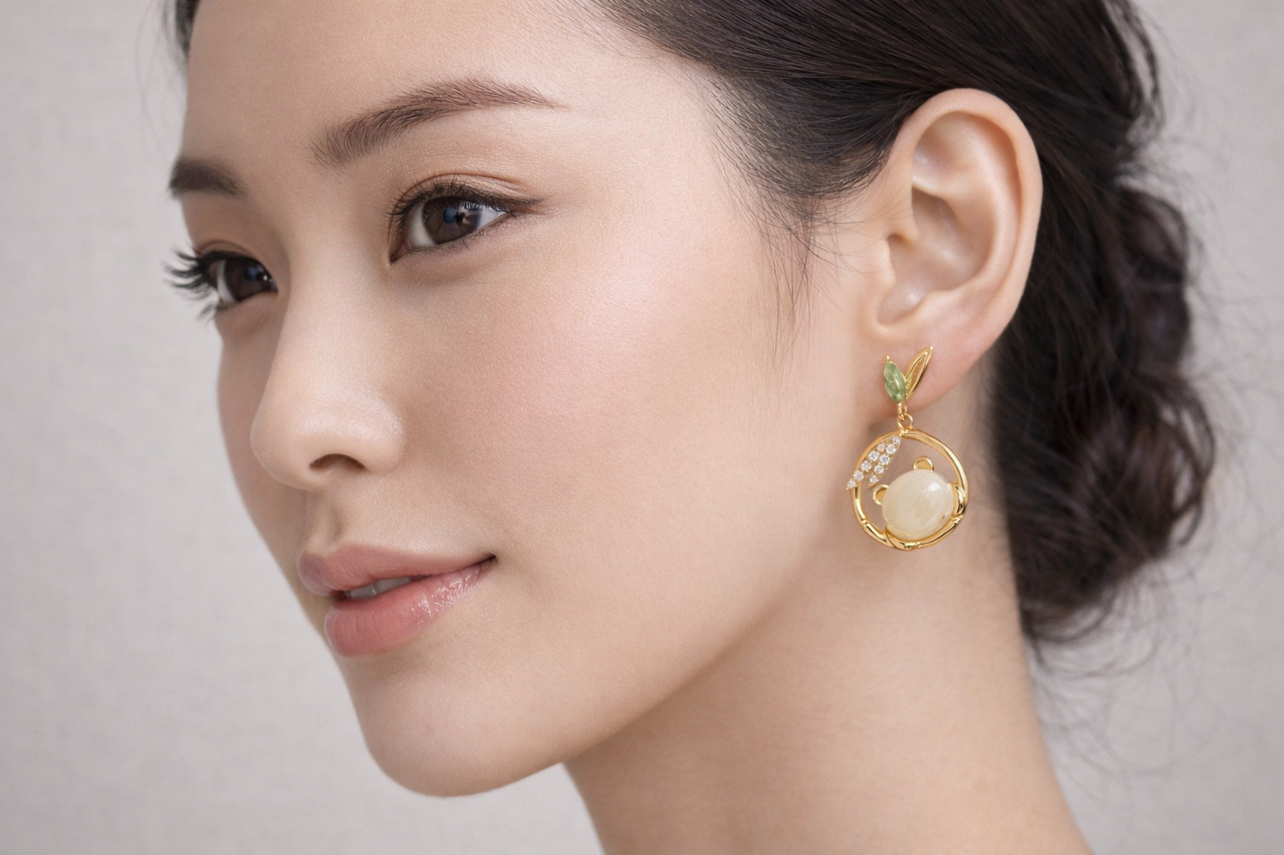 Celestial Leaf Opaline Earrings