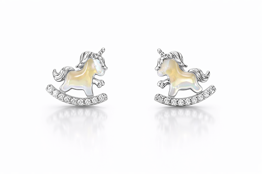 Celestial Rocking Unicorn Studs
