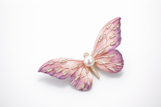 Blush Petal Pearl Brooch