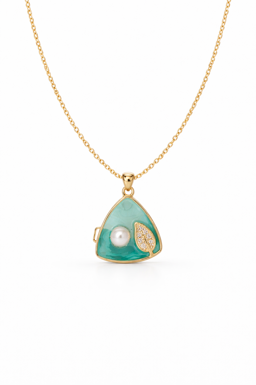 Aqua Pearl Aura Necklace