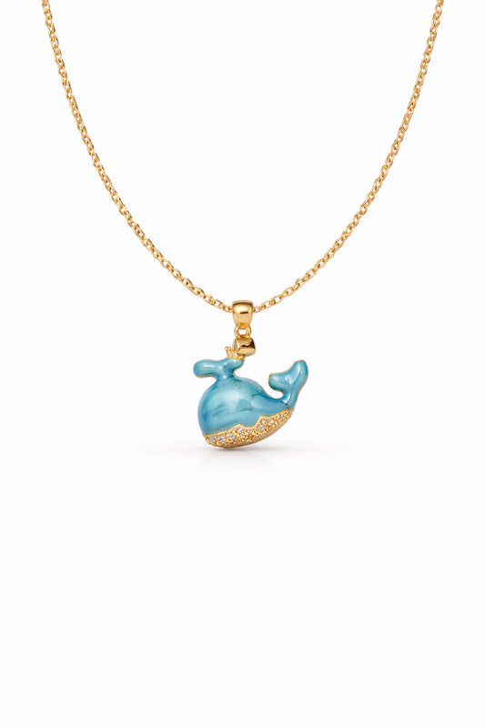 Ocean Whisper Whale Necklace
