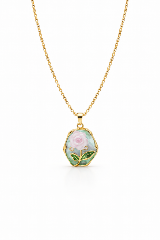 Enchanted Rose Crystal Pendant