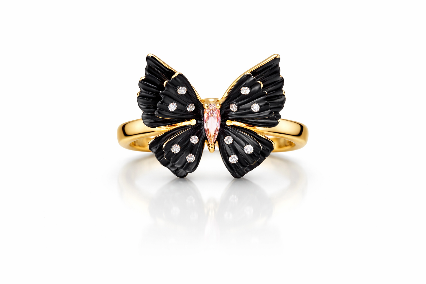 Midnight Flutter Diamond Ring