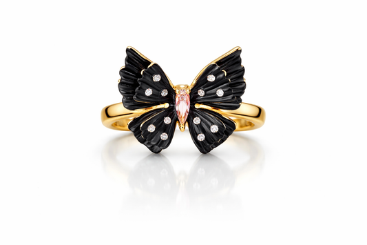 Midnight Flutter Diamond Ring