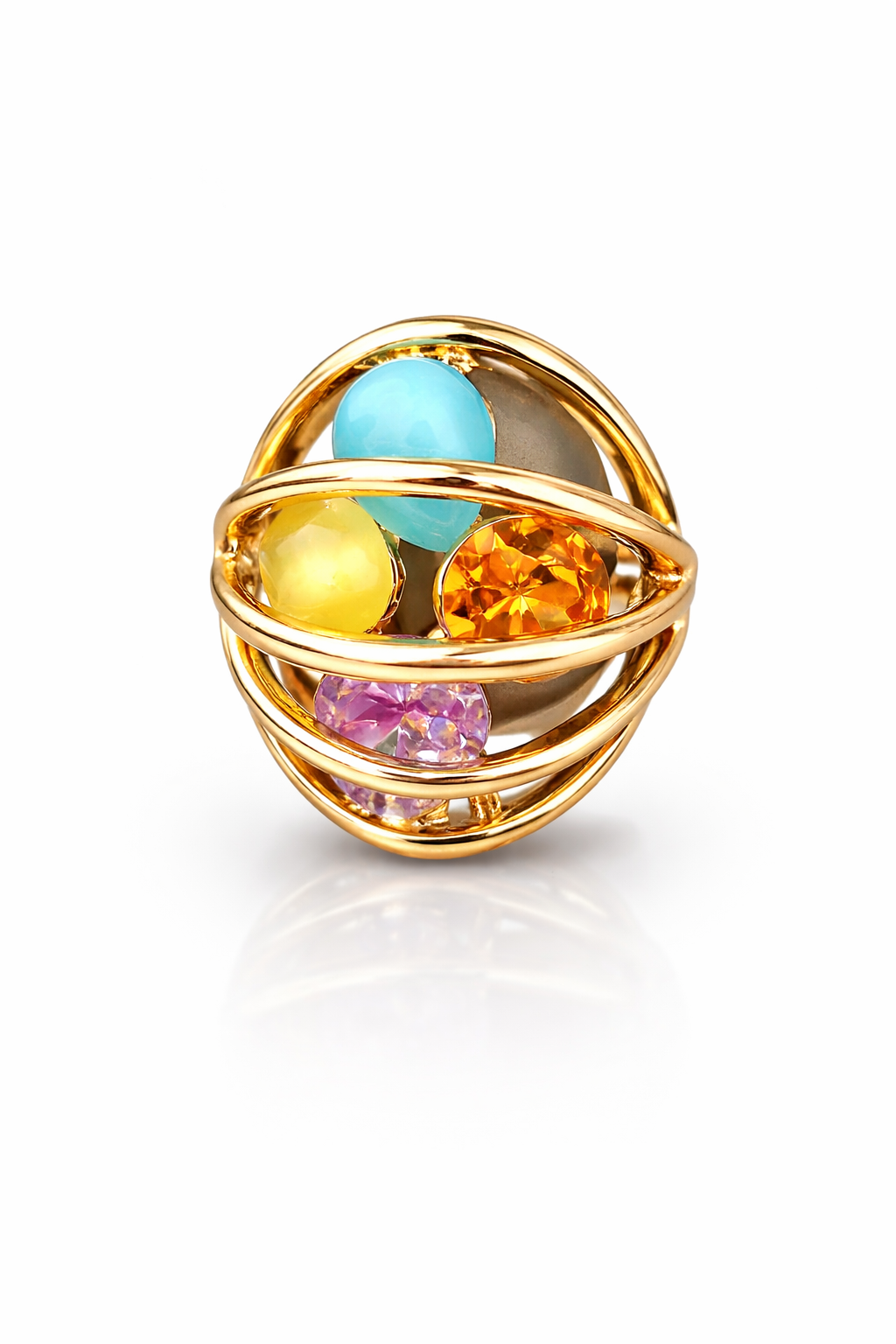 Celestial Orbit Gem Ring