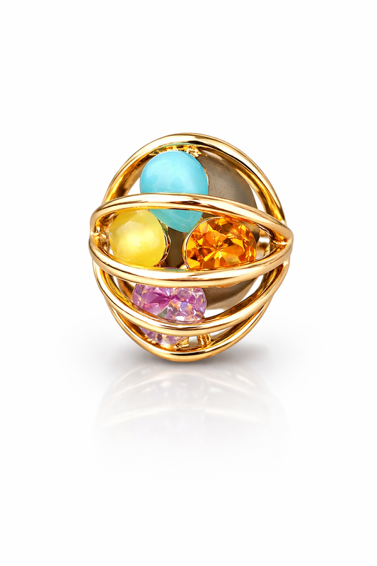Celestial Orbit Gem Ring