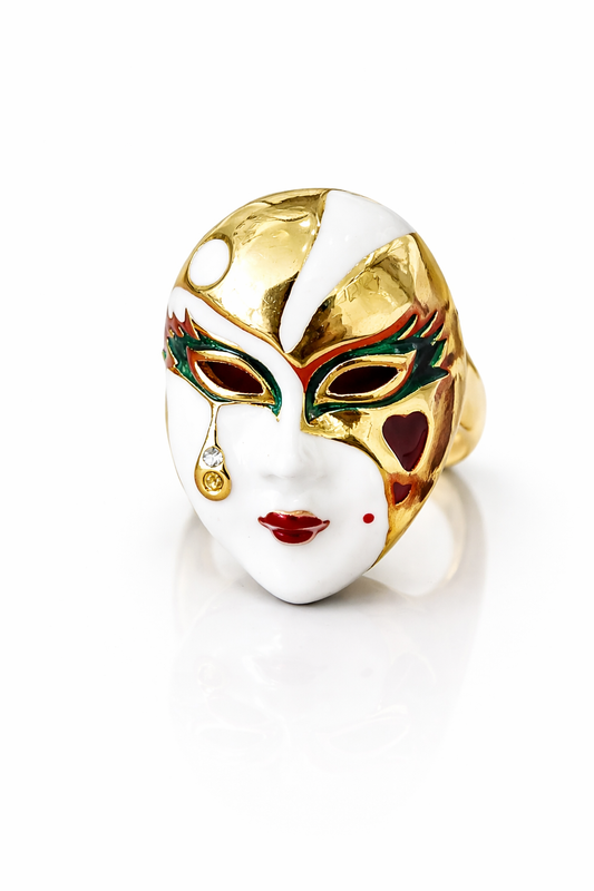 Emerald Veil Masquerade Ring