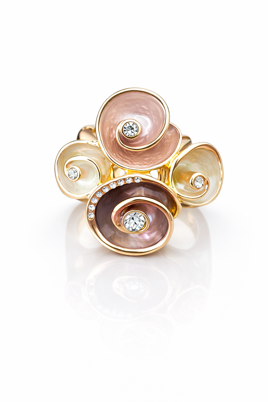 Blush Eclipse Cluster Ring