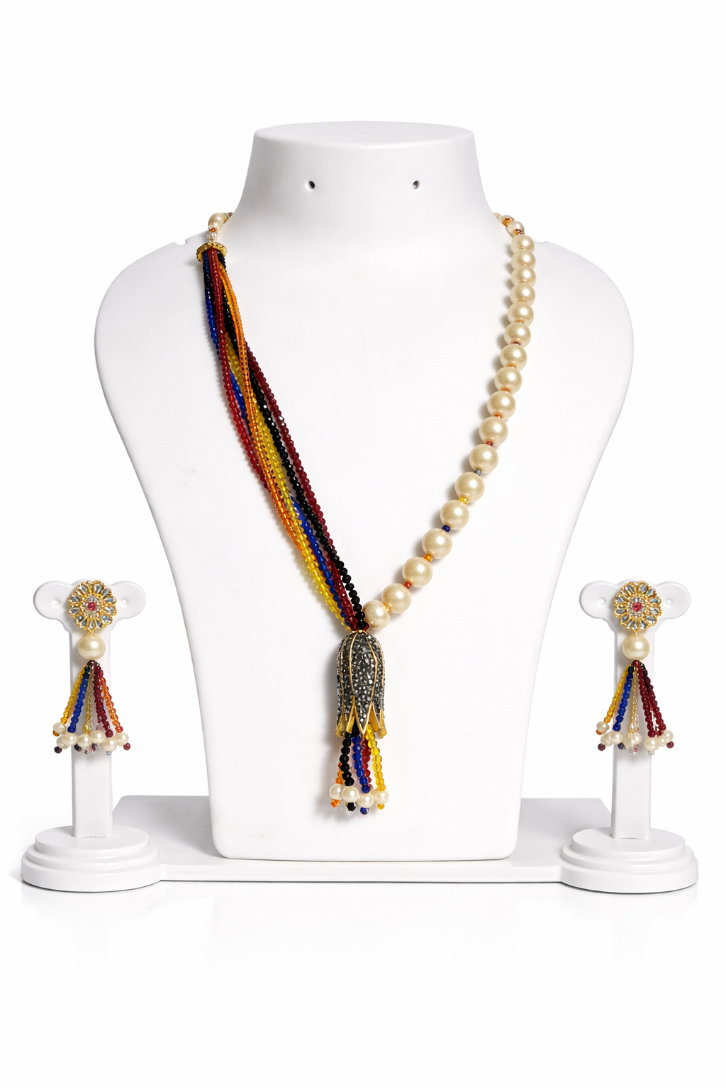 Navrang Pearl Tassel Mala Set