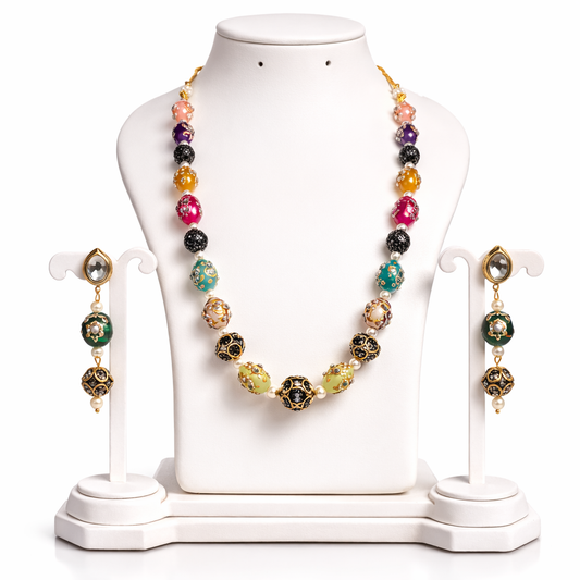 Navya Multicolour Heritage Necklace Set