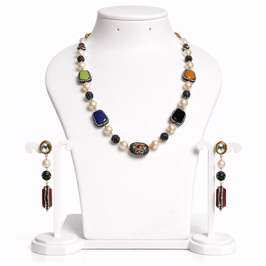 Celestia Mosaic Necklace Set