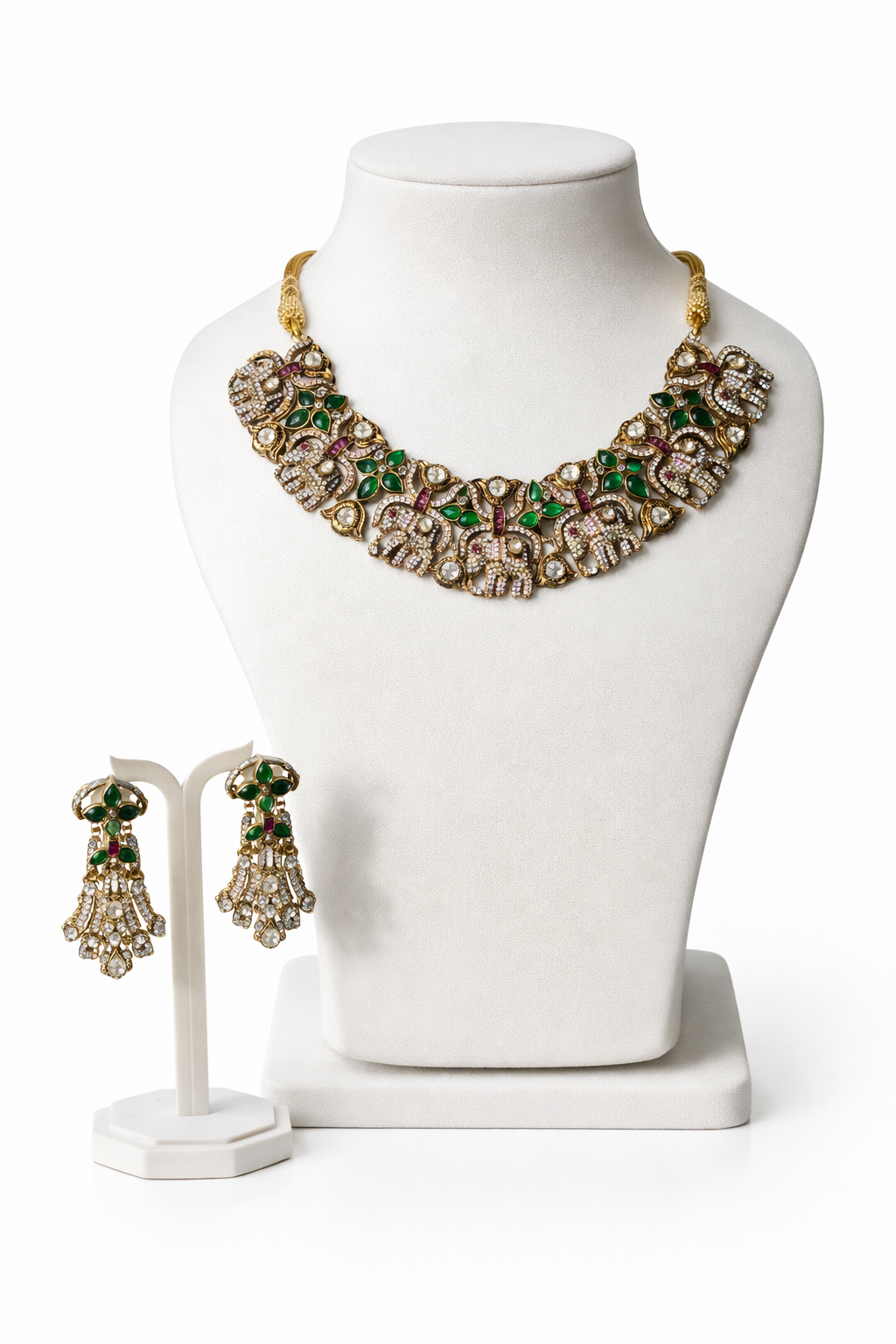 Rajsi Elephant Heritage Necklace Set