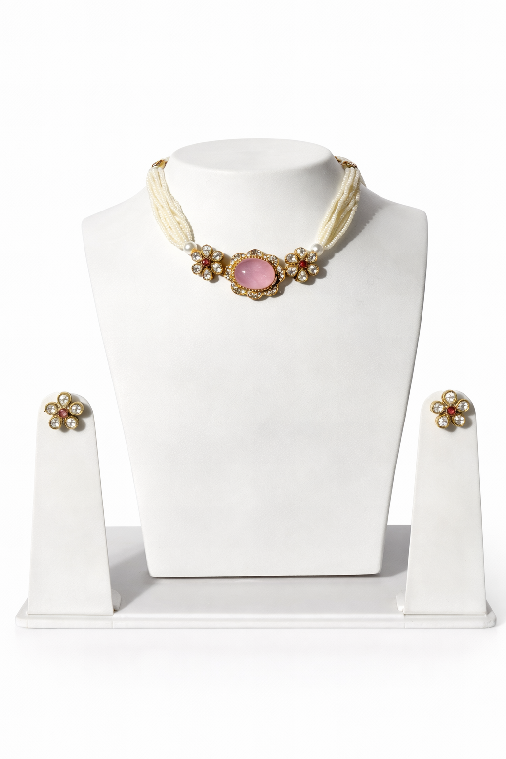 Blush Pearl Bloom Necklace