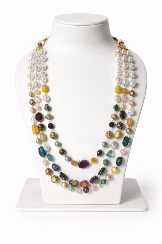 Meher Mosaic Layered Necklace
