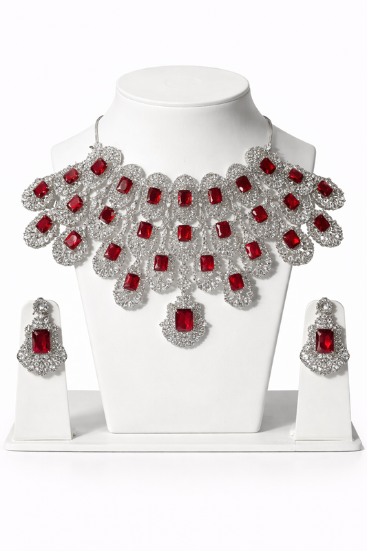 Scarlet Majesty Statement Choker Set