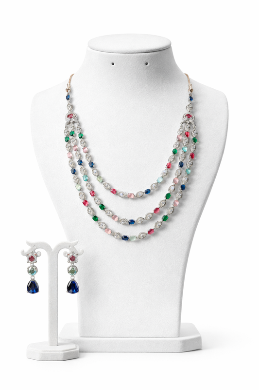 Celeste Multi-Layer Gemline Set
