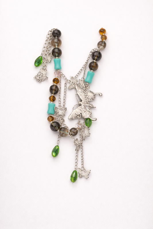 Enchanted Butterfly Cascade Necklace