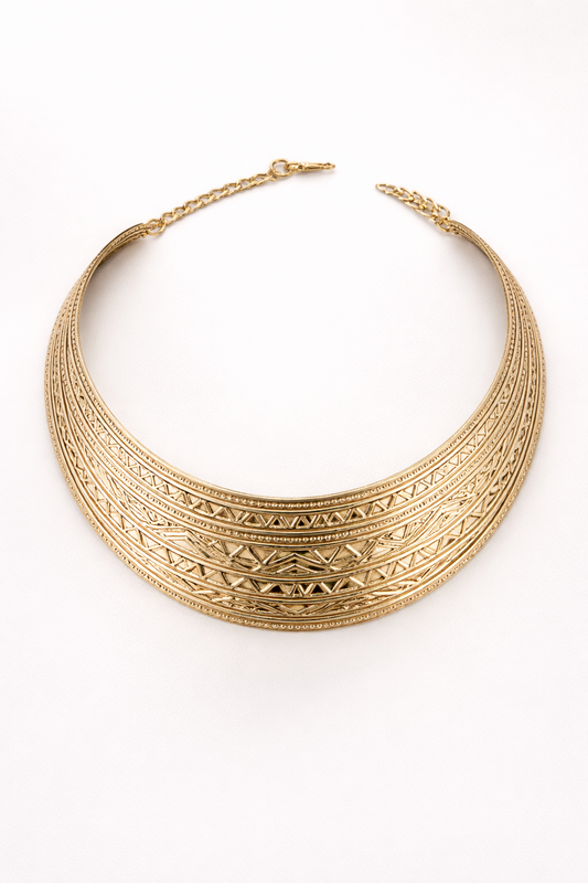 Heritage Engraved Collar Necklace