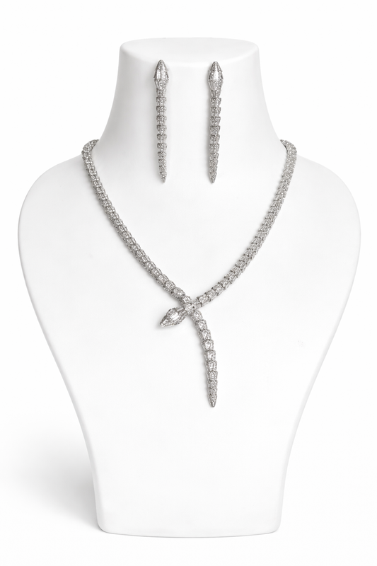 Serpentine Luxe Diamond Drop Set