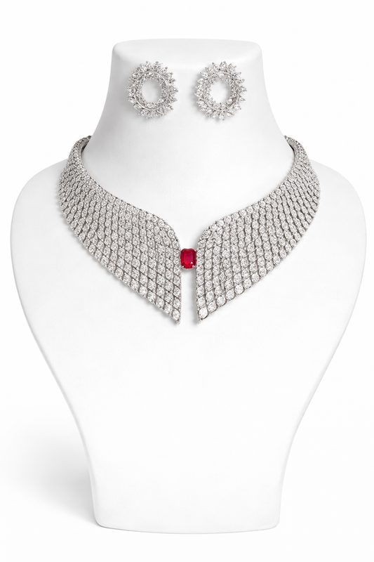 Imperial Ruby Collar Set