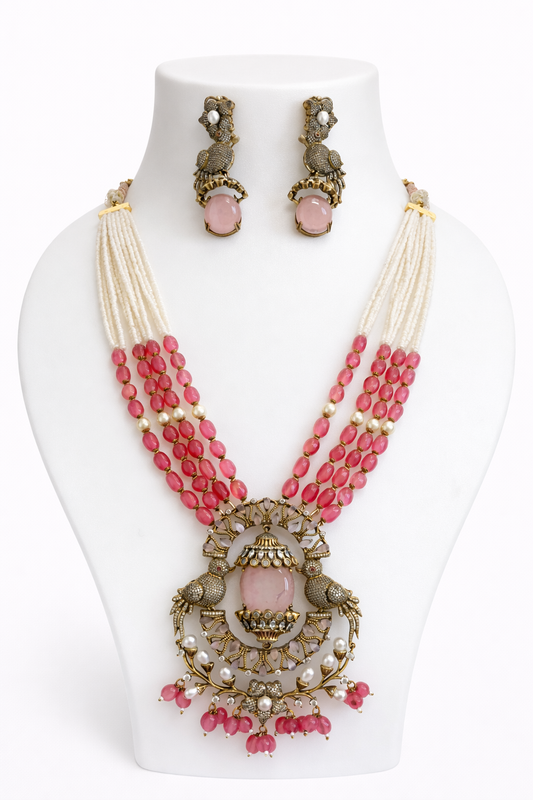 Rose Quartz Peacock Heritage Set